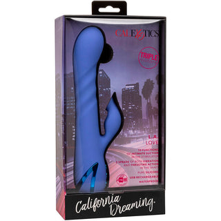 CALEXOTICS - VIBRATEUR & SUCKER LA LOVE BLEU PAR CALIFORNIA DREAMING