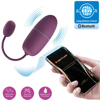 PRETTY LOVE - NYMPH APP CONTROLLED VIBRATING EGG LILA