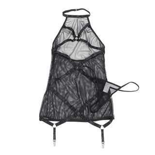 SUBLLIME - ROBE TRANSPARENTE  DOS LIQUIDE NOIR S/M