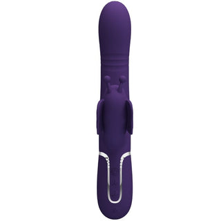 PRETTY LOVE - 4 IN 1 MULTIFUNCTIONAL RABBIT VIBRATOR PURPLE BUTTERFLY