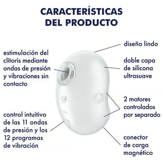 SATISFYER - CUTIE GHOST VIBRATOR POSER WHITE