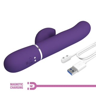 PRETTY LOVE - PERLITA 3 IN 1 MULTIFUNCTION G-SPOT VIBRATOR PURPLE