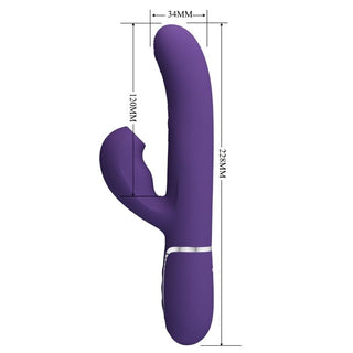 PRETTY LOVE - PERLITA 3 IN 1 MULTIFUNCTION G-SPOT VIBRATOR PURPLE