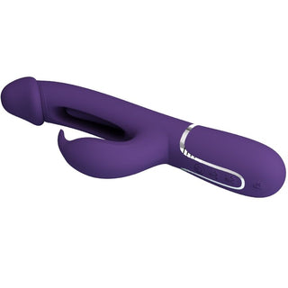 PRETTY LOVE - KAMPAS RABBIT 3 IN 1 MULTIFUNCTION VIBRATOR WITH PURPLE TONGUE