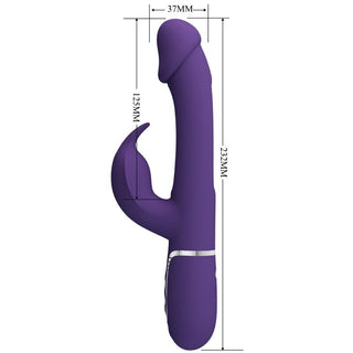 PRETTY LOVE - KAMPAS RABBIT 3 IN 1 MULTIFUNCTION VIBRATOR WITH PURPLE TONGUE