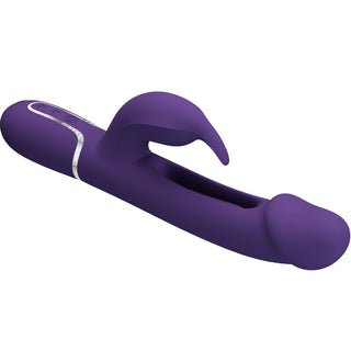 PRETTY LOVE - KAMPAS RABBIT 3 IN 1 MULTIFUNCTION VIBRATOR WITH PURPLE TONGUE
