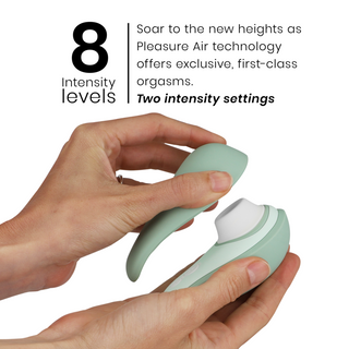 WOMANIZER - LIBERTY 2 CLITORIS STIMULATOR &amp; SUCTION CUP LIGHT GREEN