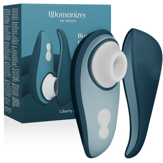 WOMANIZER - LIBERTY 2 CLITORIS STIMULATOR &amp; SUCTION CUP LIGHT GREEN