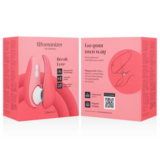 WOMANIZER - LIBERTY 2 CLITORIS STIMULATOR &amp; SUCTION CUP LIGHT GREEN
