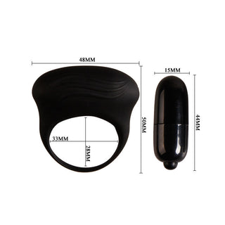 PRETTY LOVE - BERTRAM BLACK VIBRATOR RING