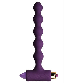 ROCKS-OFF - ANAL PLUG WITH VIBRATION AND RIVERLES BEADS LITTLE SENSATIONS