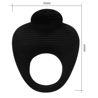 PRETTY LOVE - THIMBLE RING VIBRATOR BLACK
