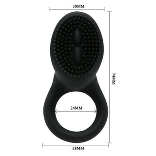 PRETTY LOVE - COBRA BLACK VIBRATOR RING