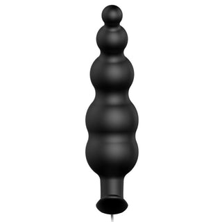 PRETTY LOVE - EXTRA STIMULATION SILICONE ANAL PLUG AND 12 VIBRATION MODES BLACK