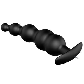 PRETTY LOVE - EXTRA STIMULATION SILICONE ANAL PLUG AND 12 VIBRATION MODES BLACK