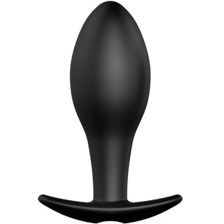 PRETTY LOVE - SILICONE ANCHOR SHAPE ANAL PLUG 12 VIBRATION MODES BLACK