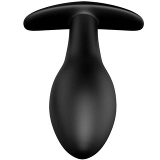 PRETTY LOVE - SILICONE ANCHOR SHAPE ANAL PLUG 12 VIBRATION MODES BLACK