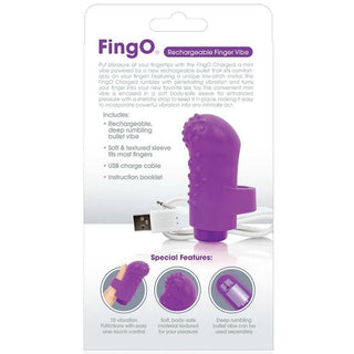 SCREAMING O - DEDAL RECHARGEABLE FING VIOLET