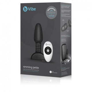 B-VIBE - RIMMING TÉLÉCOMMANDE PLUG ANAL PETITE NOIR