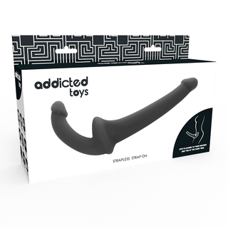 ADDICTED TOYS - BLACK STRAIGHT-FREE DILDO WITH ARN S