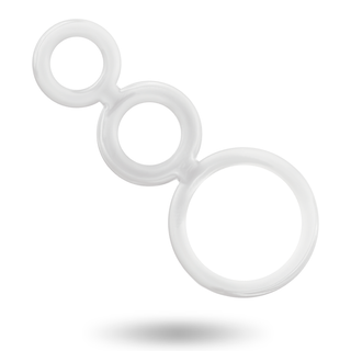 ADDICTED TOYS - TRANSPARENT COCK RING SET