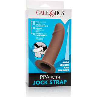 CALEXOTICS - PPA AVEC JOCK STRAP MARRON