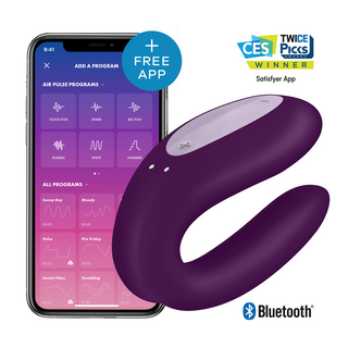 SATISFYER - DOUBLE JOY CON BLACK APPLICATION