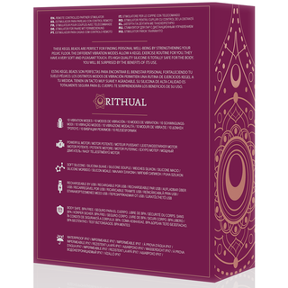 RITHUAL - RECHARGEABLE VIBRATING KEGEL BALLS NISHA ORCHID