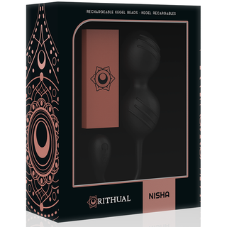 RITHUAL - RECHARGEABLE VIBRATING KEGEL BALLS NISHA ORCHID