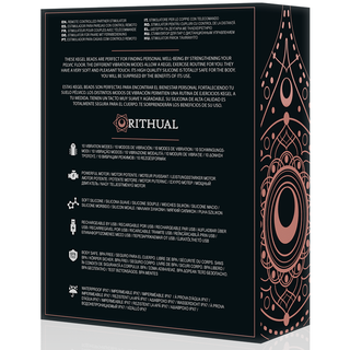 RITHUAL - RECHARGEABLE VIBRATING KEGEL BALLS NISHA ORCHID
