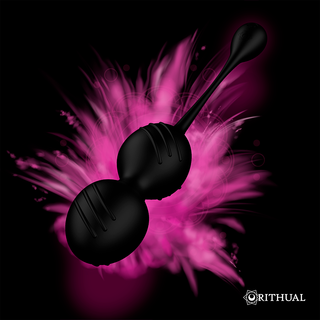 RITHUAL - RECHARGEABLE VIBRATING KEGEL BALLS NISHA ORCHID