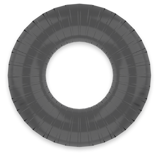 POWERING - SUPER FLEXIBLE AND RESISTANT PENIS RING 4.5CM PR07 BLACK
