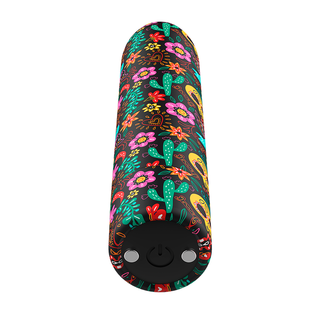 CUSTOM BULLETS - RECHARGEABLE FLORAL CUSTOM BULLETS 10 INTENSITIES
