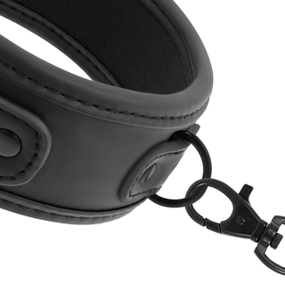 FETISH SUBMISSIVE - CHAIN ​​COLLAR WITH NOPRENE LINING