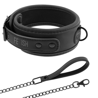 FETISH SUBMISSIVE - CHAIN ​​COLLAR WITH NOPRENE LINING