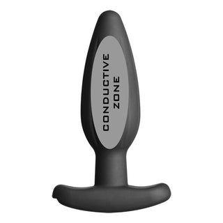 ELECTRASTIM - BLACK SILICONE ROCKER BUTTT PLUG MEDIUM
