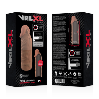 VIRILXL - BROWN LIQUID SILICONE PENIS EXTENSION V5
