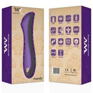 WOMANVIBE - MANDY POINT "K" RECHARGEABLE SILICONE VIBRATOR