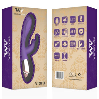 WOMANVIBE - VIORA RECHARGEABLE SILICONE VIBRATOR FOR WOMEN