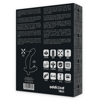 ADDICTED TOYS - REALISTIC SILICONE P-SPOT VIBE PROSTATE ANAL STIMULATOR